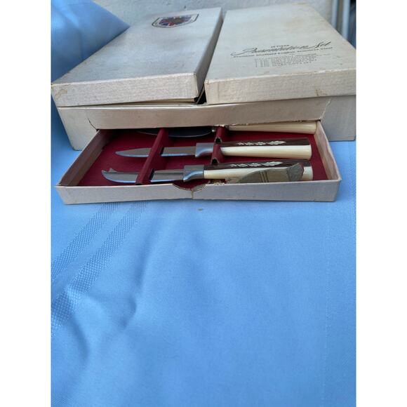 VTG Sheffield English Cutlery Presentation Set 14 of 19 Pcs one knife w no leafs - Picture 5 of 16